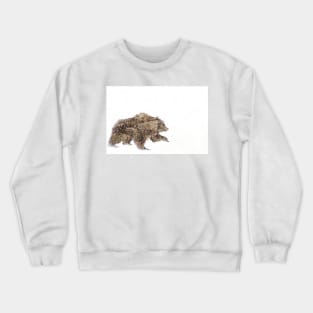 Arctic Snow Grizzly Bear Crewneck Sweatshirt